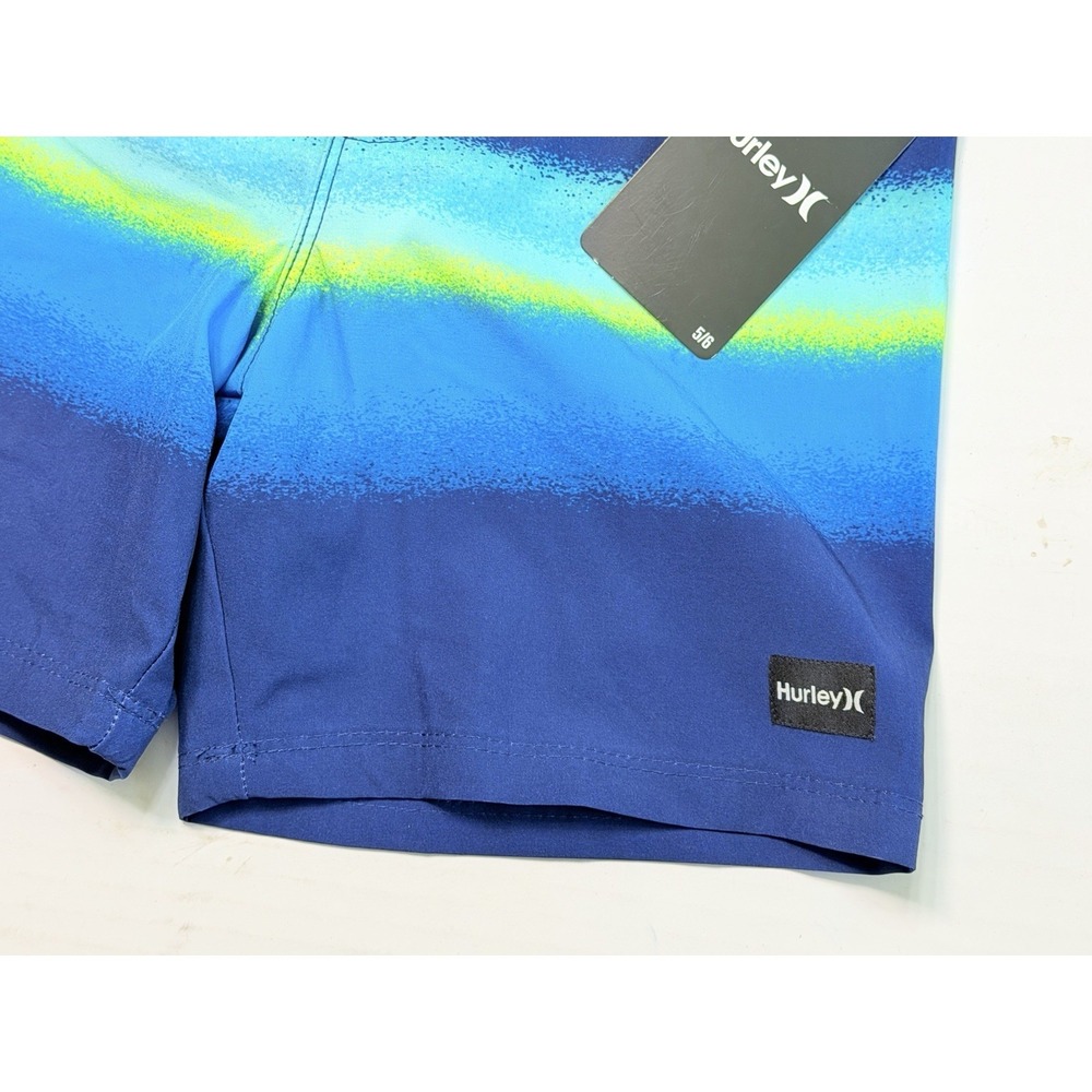 NWT Hurley Boys 5/6 Board Shorts Blue UPF 50+ Swim Trunks Surf Beach - Picture 3 of 6